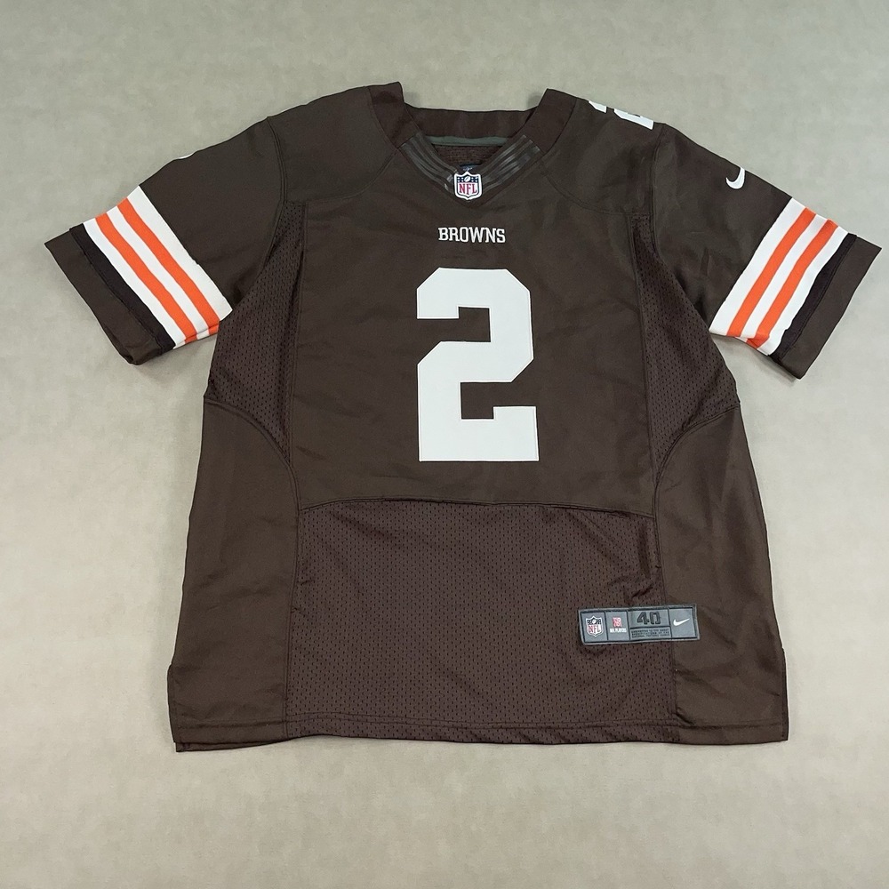 Nike Cleveland Browns Johnny Manziel #2 On Field NFL Jersey Mens Size 40 Brown M